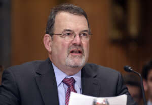 Office of Management and Budget (OMB) Chief Information Officer Tony Scott testifies on Capitol Hill in Washington, Thursday, June 25, 2015. (AP Photo/Susan Walsh)
