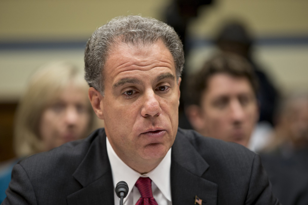 Michael Horowitz, the Justice Department's inspector general, testifies at a House hearing in 2012. (AP Photo/J. Scott Applewhite)