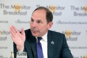 VA Secretary Bob McDonald said his department should be compared with other healthcare businesses, not federal agencies. (Michael Bonfigli/Christian Science Monitor)