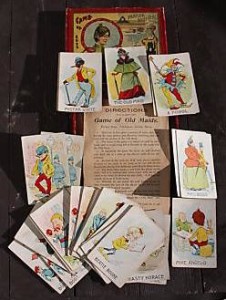 A deck of 19-th century Old Maid cards.