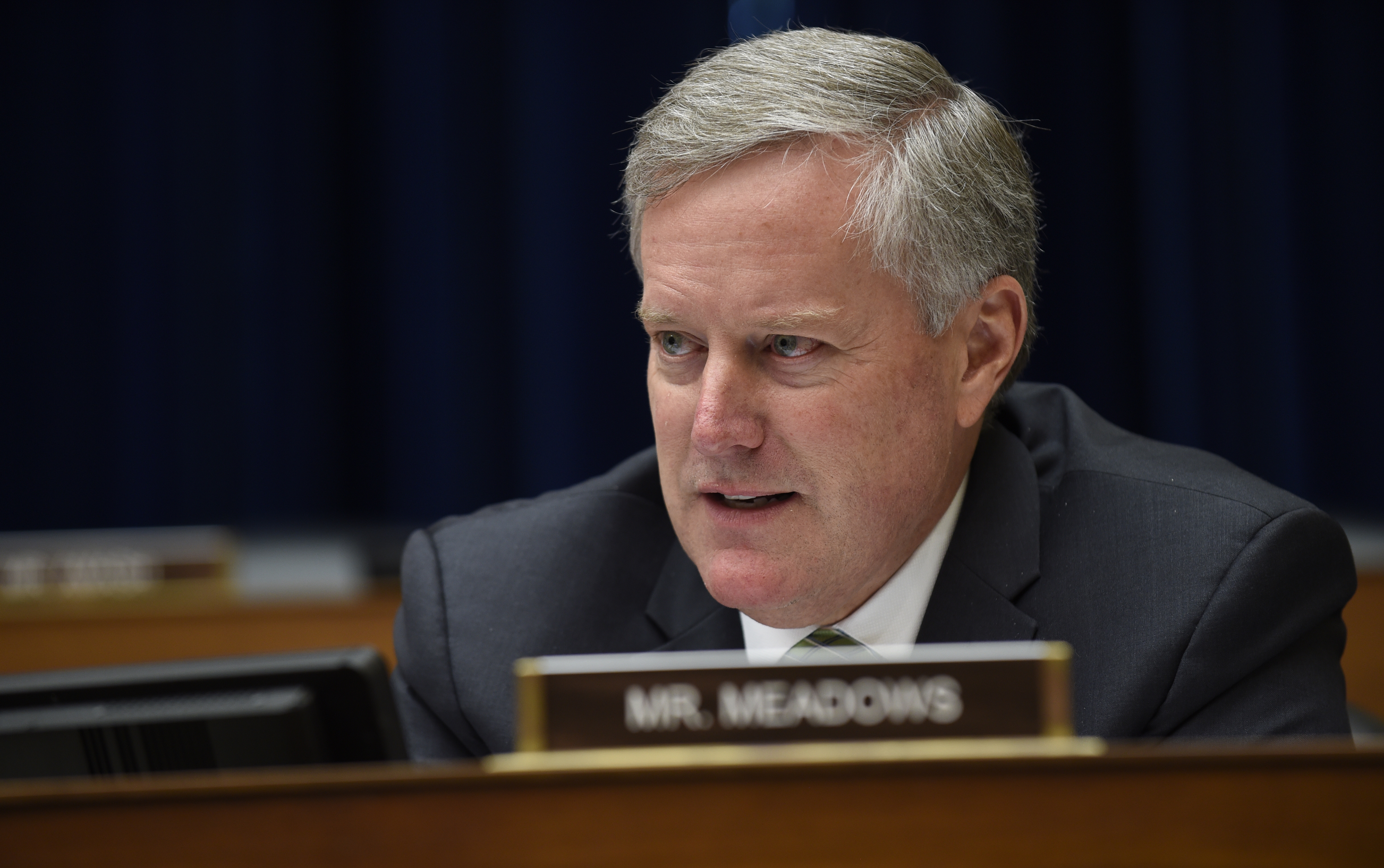 Image result for images rep mark meadows at committee hearing