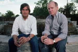 Group photo of Steve Jobs and Regis McKenna